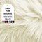 FabricLA | Faux Fur Fabric Square | 30" X 30" Inch Wide Pre-Cut Shaggy | Fake Fur Fabric | DIY, Craft Fur Decoration, Fashion Accessory, Hobby | Off White